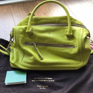 Kate Spade Lime Green Convertibles Satchel Purse